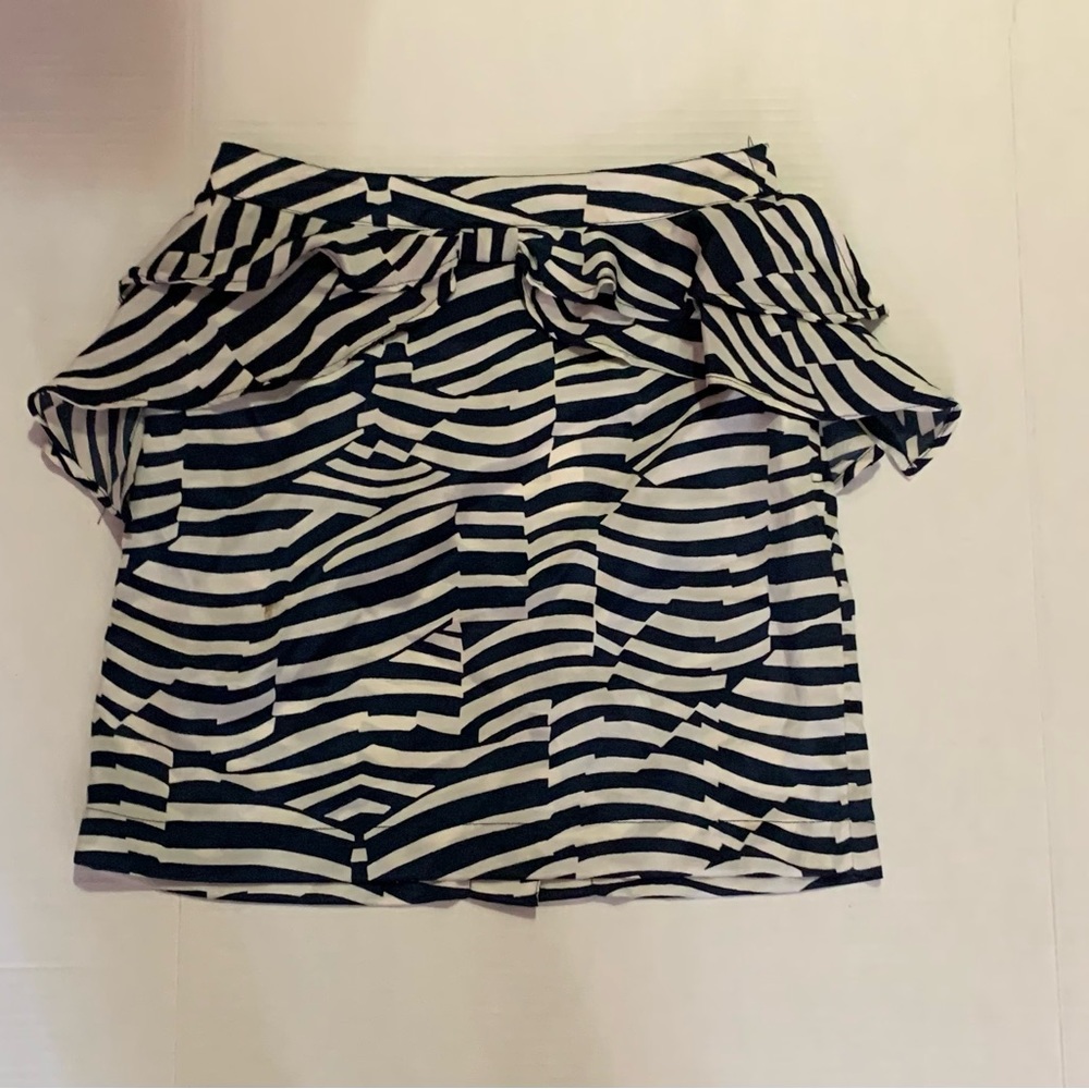 Women’s Brand New H&M Navy Blue and White Skirt Size S